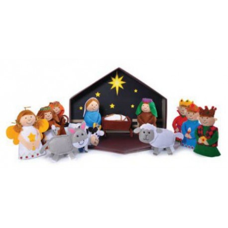 Presepe completo in feltro