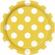Yellow Dots Paper Dessert Plates