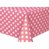 Bright Pink Dots Plastic Tablecover