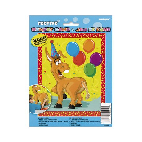 Pin the tail on the donkey Party Game