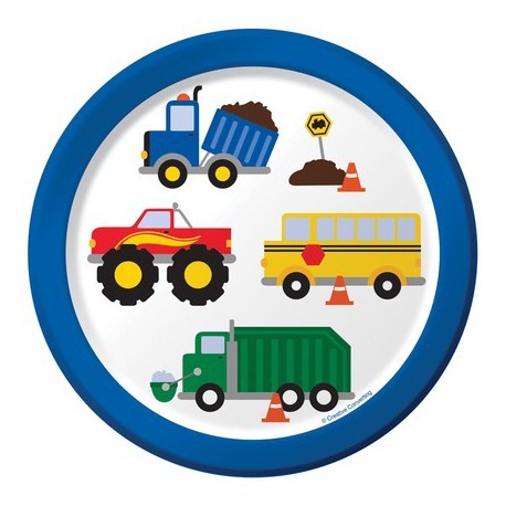 Traffic Jam Party Dessert Plates