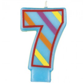 Fun Number 7 Candle