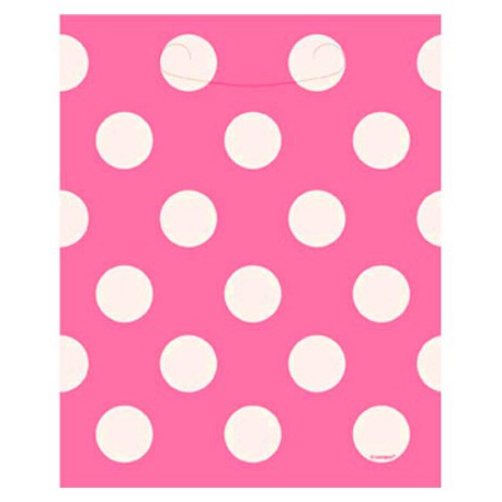 Hit pink dots party bags