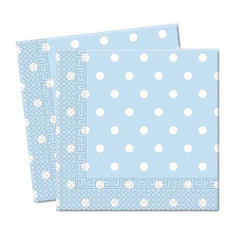 Tovaglioli Azzurro Pois Bianco