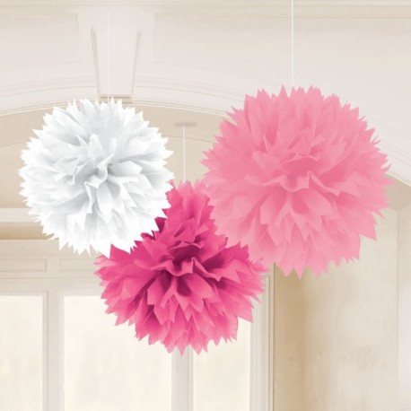 Pink Mix Fluffy Decorations