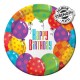 Happy Birthday Balloons Dessert Plates