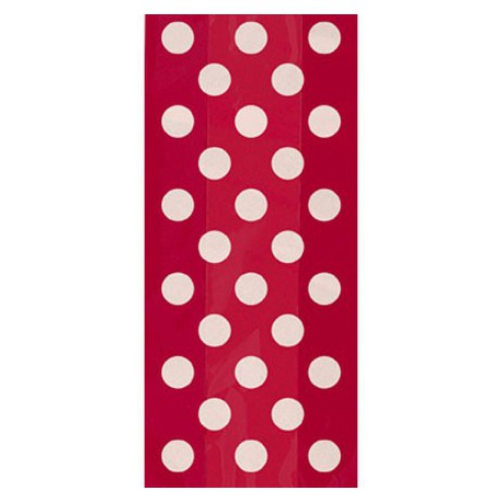 Red dots cellophane bags