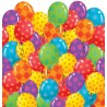 Happy Birthday Balloons Plastic Tablecover