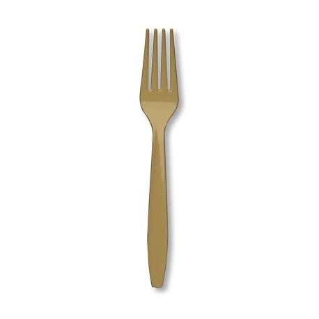 Golden Plastic Cutlery