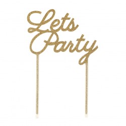 Cake topper Lets Party