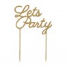 Cake topper Lets Party
