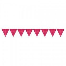Creative Converting Bandierina Di Carta A Pois Gialla: Festone Triangolare Da 274 Cm Per Decorazioni Feste