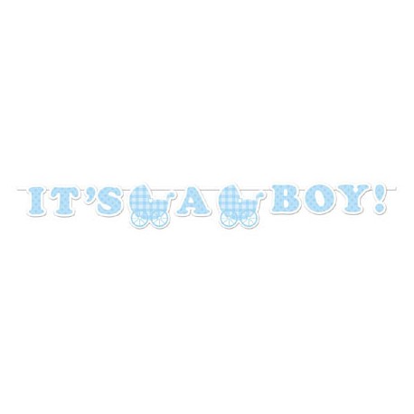 Festone Baby Shower Baby Blue