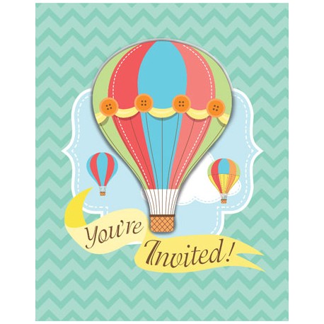 Up Up & Away Invitations