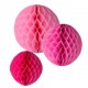 Pendenti Honeycomb Mix Rosa 3pz