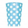 Light Blue Dots Paper Cups