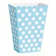 Contenitori Popcorn Azzurro a Pois