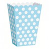 Contenitori Popcorn Azzurro a Pois