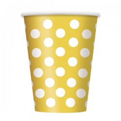 Yellow Dots Paper Cups