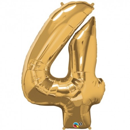 4 Gold SuperShape Foil Balloon