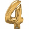 4 Gold SuperShape Foil Balloon