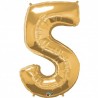 5 Gold SuperShape Foil Balloon