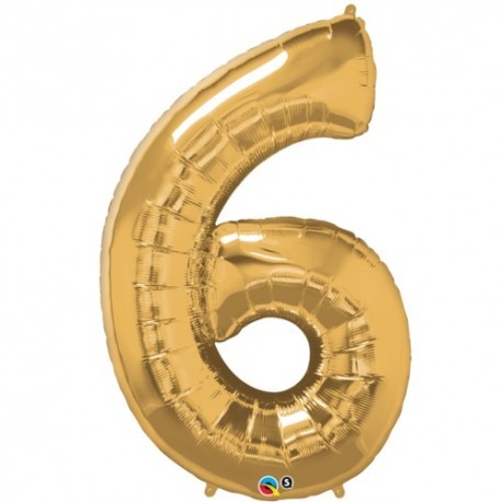Palloncino foil gigante 6 Oro
