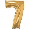 Palloncino foil gigante 7 Oro