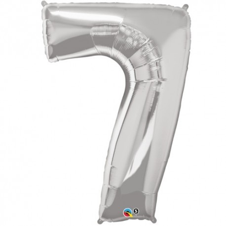 Palloncino foil gigante 7 Silver