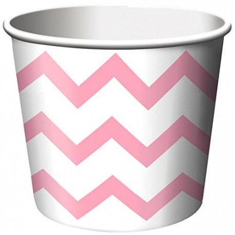 Chevron Pastel Pink Treat Cups