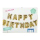 Banner palloncini Happy Birthday - Buon Compleanno