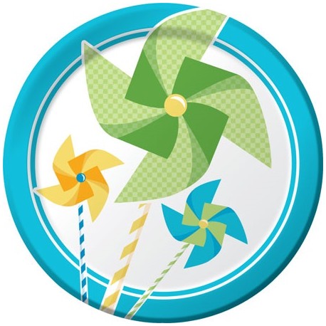 Piatti Girandole Azzurro