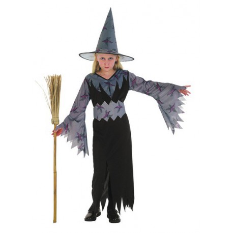 Costume Strega per Halloween Bambini 7-9 anni