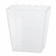 Rectangular Scaloped plastic Candy Container