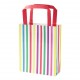 Multicolored striped party bags