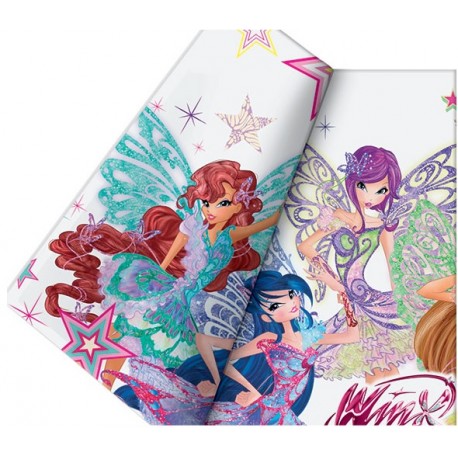 Tovaglia in carta festa Winx Butterflix