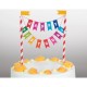 Cake Topper Happy Birthday Bunting