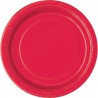 Red Paper Dessert Plates