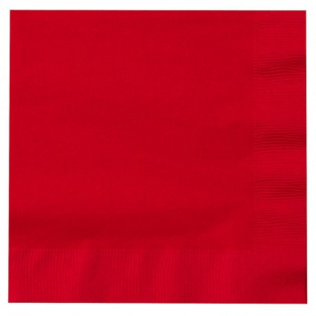 Red Paper Lunch Napkins