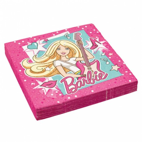 Tovaglioli Festa Barbie Popstar