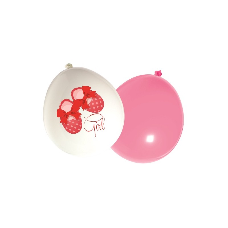 Palloncini Nascita Bimba Scarpette Rosa Palloncini Nascita Bimba Scarpette Rosa