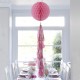 Pink Honeycomb Tasseled Decoration