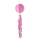 Pendente Decorazione Honeycomb e Tassel Rosa e Oro