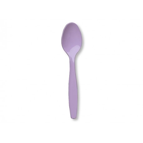 Lavender Plastic Spoons