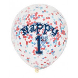 Palloncini Treno Per Compleanno Bambino - Set Da 17 Palloncini Con Ghirlanda Happy Birthday E Decorazione Per Torta
