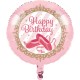 Twinkle Toes Happy Birthday Foil Balloon