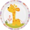 Happy Jungle Giraffe Dessert Plates