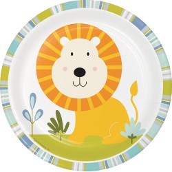 Happy Jungle Lion Dessert Plates