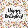 Tovaglioli Happy Birthday Confetti