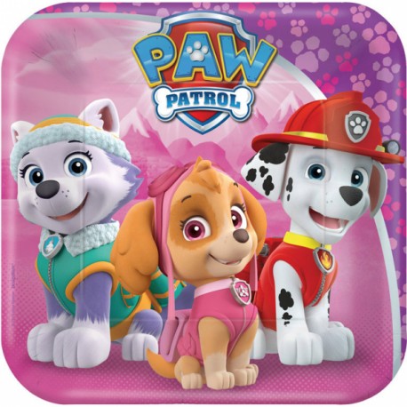 Piattini Paw Patrol Pink